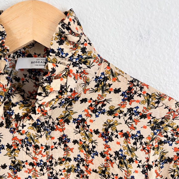 ROSEANNA fall floral ruffle blouse / size M - Picture 4 of 7